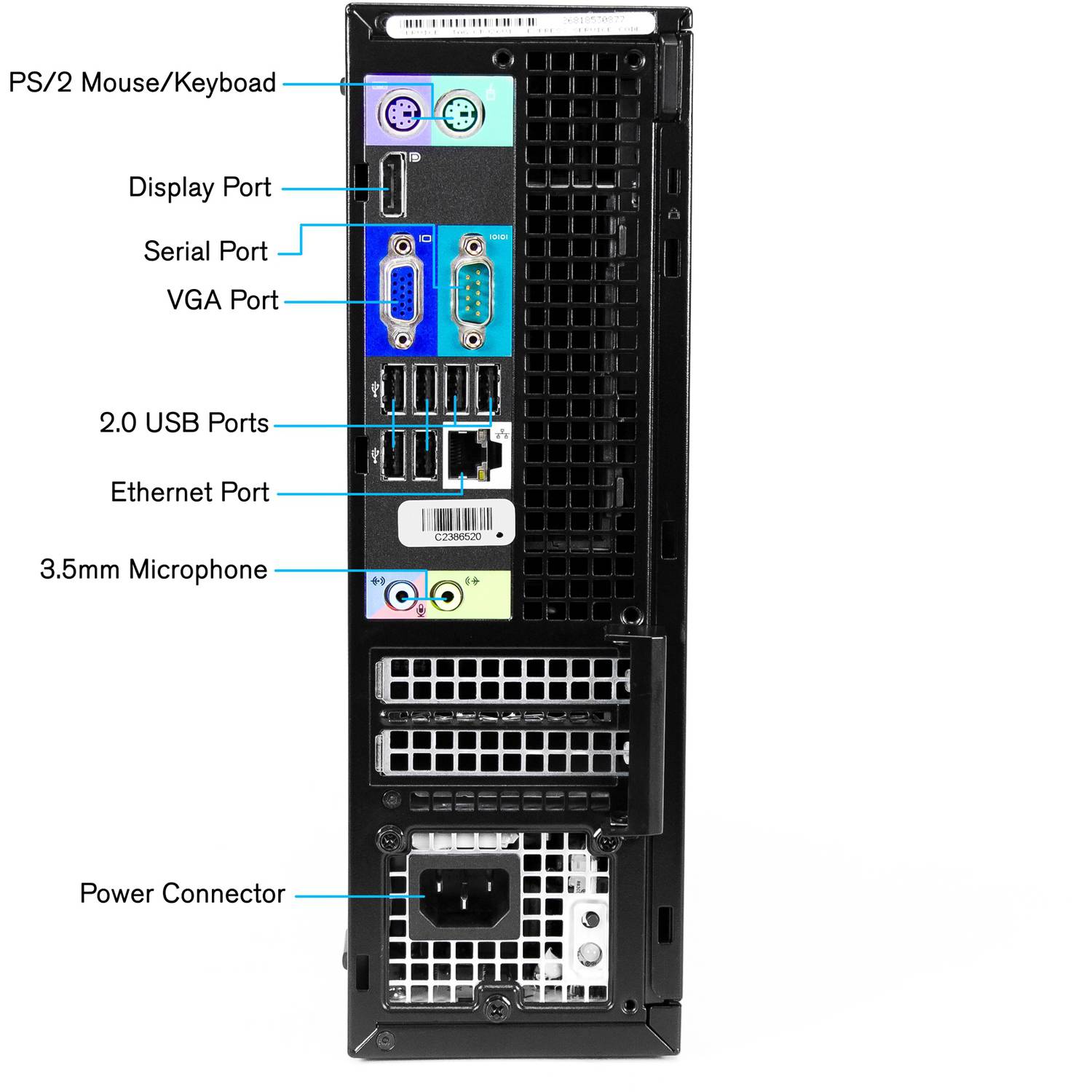 Optiplex 790 SFF Optiplex 790 Back SFF